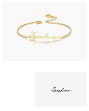 Load image into Gallery viewer, Custom Personal Signature Chain Bracelet
