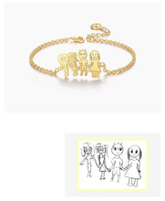 Load image into Gallery viewer, Custom Kid&#39;s Art Chain Bracelet
