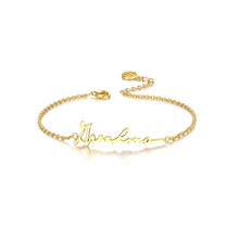 Load image into Gallery viewer, Custom Personal Signature Chain Bracelet
